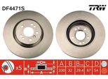 Trw DF4471S - Oe 164 421 13 12 Disco Freno Per Classe M (W164), Classe R (W251)