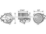 Prasco PE8395 - Motore Soffiatore Oe 6441E0 Per Jumpy (U6U), Jumpy (B), Ulysse, 806 (221), Expert (224), Expert (222), Expert (223)