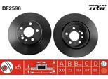 Trw DF2596 - Oe 140 423 04 12 Disco Freno Per Classe S (W140), Classe S (C140)