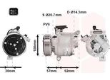 Van Wezel 4001K702 - Compressore Aria Condizionata Oe 88310YV020 Per C1 Ii (Pa, Ps), C4 Picasso Ii, 108