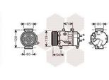 Van Wezel 0900K256 - Compressore Aria Condizionata Oe 6453XL Per C4 (La), C4 G-Picasso I (Ua), C4 I (Lc), C4 Picasso I (Ud), 307, 307 Cc (3B), 307 Sw (3H), 308 I, 308 Sw I