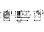 Prasco CNAK161 - Compressore Aria Condizionata Oe 6453FE Per Berlingo, C5 I (Dc), C5 I (De), Jumper, Jumpy (B), Xsara, Jumpy (U6U), Ducato, Scudo, Ulysse, 306, 206 (2A/C), 206 Sw (2E/K), 206 Van, 406, 605 (6B), 607 (9D, 9U), 806 (221), Boxer, Expert (224), Expert (222), Expert (223), Partner (5, G)