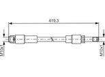 Bosch 1 987 481 674 - Oe A 246 420 01 48 Tubo Freno Per Classe Gla (X156), Cla (X117), Cla (C117), Classe B (W246), Classe A (W176)