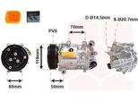 Van Wezel 4000K322 - Compressore Aria Condizionata Oe 6453RE Per C5 Ii (Rc), C5 Ii (Re), C5 Iii (Rd), C5 Iii (Rw), C6 (Td), 407, 407 Sw (6D, 6E), 508 (8D), 508 (8E), 607 (9D, 9U), Rcz