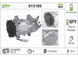 Valeo 813189 - Compressore Aria Condizionata Oe 6453 Jl Per Berlingo, C2 (Jm), Xsara, C2 Enterprise (Jg), C3 I (Fc, Fn), C3 Pluriel (Hb), 206 (2A/C), 206 Cc (2D), 206 (2E/K), 206 Sw (2E/K), 206 Van, 206+, 307, 307 Cc (3B), 307 Sw (3H), Partner (5, G)