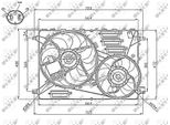 Nrf 47755 - Ventola Radiatore Oe LR024292 Per Range Rover Evoque (L538), Freelander 2 (L359), Discovery Sport (L550)