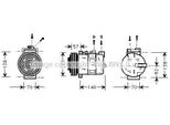 Prasco AUAK056 - Compressore Aria Condizionata Oe JPB101161 Per Freelander (L314)