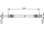 Bosch 1 987 476 300 - Oe 2E0 611 707 J Bremsschlauch FüR Sprinter (W906), Sprinter (W907, W910), Sprinter (W903), Sprinter (W901, W902), Crafter (2E), Crafter (2F)