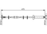 Bosch 1 987 476 329 - Oe 4806 71 Bremsschlauch FüR Ducato, Boxer