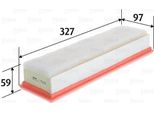 Valeo 585440 - Filtro Aria Oe 165469466R Per Dokker, Logan, Logan I, Logan Ii, Sandero I (Bs)