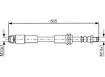 Bosch 1 987 481 675 - Oe A 246 420 02 48 Tubo Freno Per Classe Gla (X156), Cla (X117), Cla (C117), Classe B (W246), Classe A (W176)