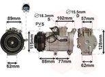 Van Wezel 2700K276 - Compressore Aria Condizionata Oe BBM461450B Per 3 (Bl)