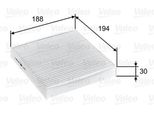 Valeo 715755 - Oe 51854923 Filtro Aria Abitacolo Per Panda, 500 (312)