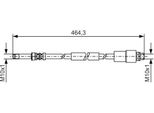 Bosch 1 987 481 541 - Oe A 906 428 03 35 Tubo Freno Per Sprinter (W906), Sprinter (W907, W910), Crafter (2E), Crafter (2F)