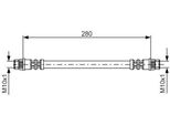 Bosch 1 987 476 517 - Oe 60 01 547 820 Bremsschlauch FüR Duster, Logan, Sandero, Laguna I, Sandero I (Bs), Rapid, Logan Ii, Logan I, Express