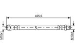 Bosch 1 987 481 610 - Oe A 212 428 00 35 Tubo Freno Per Classe E (S212), Classe E (W212), Cls (X218), Cls (C218)
