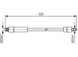 Bosch 1 987 476 082 - Oe A 414 428 00 35 Tubo Freno Per Vaneo (414)