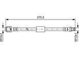 Bosch 1 987 481 608 - Oe A 212 420 04 48 Tubo Freno Per Classe E (S212), Classe E (W212), Cls (X218), Cls (C218)