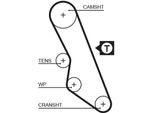 Gates 5413XS - Cinghia Di Distribuzione Oe 0816 69 Per Jumper, Ducato, Boxer