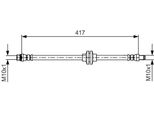 Bosch 1 987 481 626 - Tubo Freno Oe 46 21 012 32R Per Dokker, Duster, Lodgy