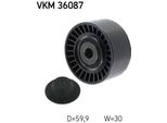 Skf VKM36087 Rullo Di Rinvio/Guida, Cinghia Trapezoidale Dentata Oe 119230802R Compatibile Con Megane, Master, Trafic, Scenic, Latitude, Laguna, Koleos, Kangoo, Kadjar, Fluence, Espace, Clio, Captur, Alaskan, Vivaro, Movano, X-Trail, Qashqai, Primastar, NV400, NV300, NP300, Juke, Interstar, Vito, Classe C, Talento, Sandero, Logan, Lodgy, Duster, Dokker, Talisman, Twingo, Vel Satis, Forfour, Fortwo