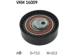 Skf Vkm 16009 - Oe 82 00 908 180 Puleggia Tenditrice, Cinghia Di Distribuzione Per Sandero, Logan, Lodgy, Dokker, Sandero I (Bs), Logan Ii, Logan I, Kangoo (Fw), Kangoo (Kw)