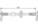 Bosch 1 987 476 752 - Oe A 140 420 00 48 Tubo Freno Per Classe S (C140), Classe S (W140)