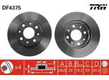 Trw DF4375 - Disco Freno Oe 46788929 Per 500 (312), Panda, Ka (RU8)