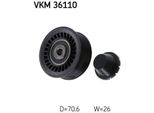 Skf Vkm 36110 Rullo Di Rinvio/Guida, Cinghia Trapezoidale Dentata Oe 119230001R Compatibile Con Kadjar, Kangoo, Megane, Scenic, Dokker, Duster, Lodgy, Logan, Sandero, Juke, Micra, Pulsar, Qashqai, Captur, Clio