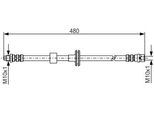 Bosch 1 987 476 778 - Oe A 202 420 01 48 Tubo Freno Per Classe S (C140), Classe S (W140), Classe C (W202)