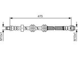 Bosch 1 987 481 A01 - Oe A 166 420 04 48 Tubo Freno Per Classe M (W166), Gls (X166), Gle (C292), Gle (W166), Classe Gl (X166)