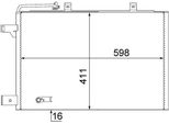 Mahle Ac 370 000S - Oe 169 500 06 87 Condensatore Aria Condizionata Con Essiccatore Per Classe A (W169), Classe B (W245)