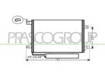 Prasco ME324C001 - Oe 1695000354 Condensatore Aria Condizionata Con Essiccatore Per Classe A (W169), Classe B (W245)