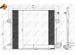 Nrf 35618 - Oe 2515000054 Condensatore Aria Condizionata Con Essiccatore Per Classe Gl (X164), Classe M (W164), Classe R (W251)