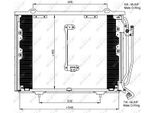 Nrf 35215 - Oe 2028300770 Condensatore Aria Condizionata Per Classe C (W202), Classe C (S202), Clk (C208), Clk (A208)