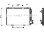 Prasco MS5232 - Condensatore Aria Condizionata Oe 2108300270 Per Classe E (W210), Classe E (VF210), Classe E (S210)