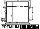 Mahle Ac 756 000P - Oe 2515000054 Condensatore Aria Condizionata Con Essiccatore Per Classe G (W461), Classe Gl (X164), Classe M (W164), Classe R (W251)