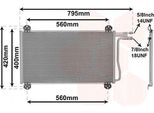 Van Wezel 30005219 - Condensatore Aria Condizionata Oe 9015000454 Per Sprinter (W903), Sprinter (W901, W902), Sprinter (W904), Sprinter (W905)