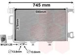 Van Wezel 30005360 Condensatore Climatizzatore Condensatore Climatizzatore Adatto Per MERCEDES-BENZ Classe C Berlina (W203)
