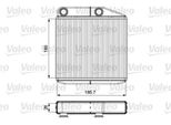 Valeo 811502 - Oe 77363898 WäRmetauscher, Heizung FüR Mito (955), Nemo, Punto, Doblo, Fiorino, Linea, Tipo, Qubo, Adam, Corsa D (S07), Corsa E (X15), Bipper (Aa), Bipper Tepee