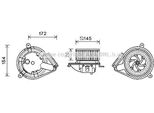 Prasco MS8626 - Motore Soffiatore Oe 28301508 Per Classe V (638/2), Vito (W638)
