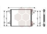 Van Wezel 30005270 - Oe 1638300070 Condensatore Aria Condizionata Per Classe M (W163)