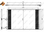 Nrf 350206 - Oe 0995001054 Condensatore Aria Condizionata Con Essiccatore Per Classe A (W176), Cla (C117), Cla (X117), Classe Gla (X156)