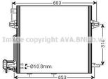 Prasco MS5406D - Oe 2515000054 Condensatore Aria Condizionata Con Essiccatore Per Classe M (W164), Classe R (W251), Classe Gl (X164)