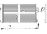 Mahle Ac 761 000S - Oe 6398350070 Condensatore Aria Condizionata Con Essiccatore Per Viano (W639), Vito (W639)