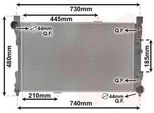 Van Wezel 30002286 - Oe 2035000503 Radiatore, Raffreddamento Motore Per Classe C (W203), Classe C (CL203), Classe C (S203), Classe Clc (CL203), Clk (C209), Clk (A209), Slk (R171)