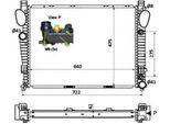 Nrf 58366 - Oe 2205002003 Radiatore, Raffreddamento Motore Per Classe S (W220), Classe S (C215), Sl (R129), Sl (R230)