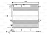 Valeo 814025 - Condensatore Aria Condizionata Oe 2515000054 Per Classe A (W177), Classe Gl (X164), Classe M (W164), Classe R (W251)