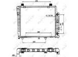 Nrf 50534 - Oe 2025003503 Radiatore, Raffreddamento Motore Per Classe C (W202), Classe C (S202), Classe E (W210)