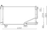 Mahle Ac 347 001S - Oe 2035000054 Condensatore Aria Condizionata Con Essiccatore Per Classe C (W203), Classe C (CL203), Classe C (S203), Classe Clc (CL203), Clk (C209), Clk (A209)